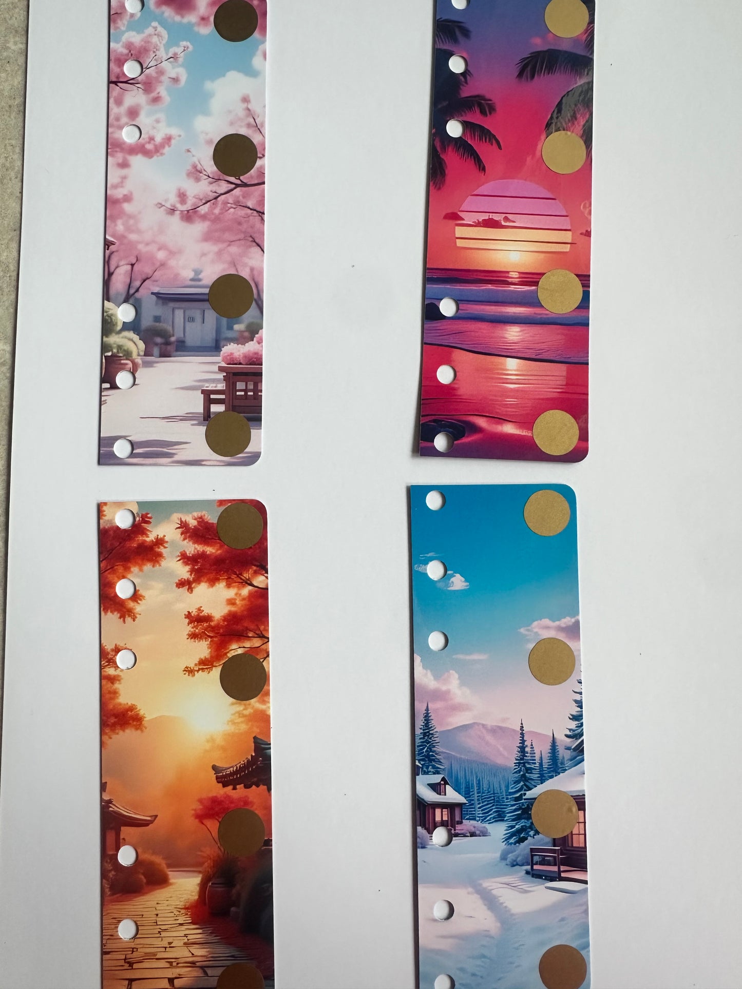 Défis marques pages - saisons