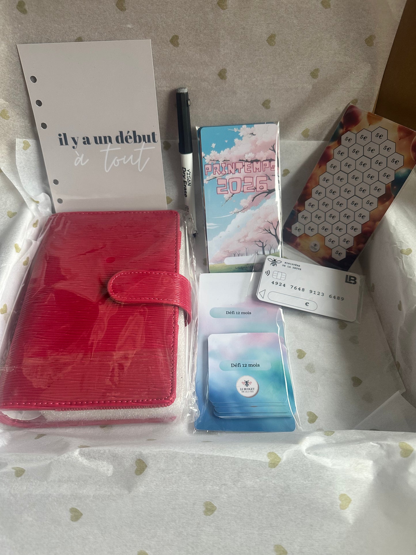 Box Objectifs 2026 – Classeur budget A6 (Précommande)